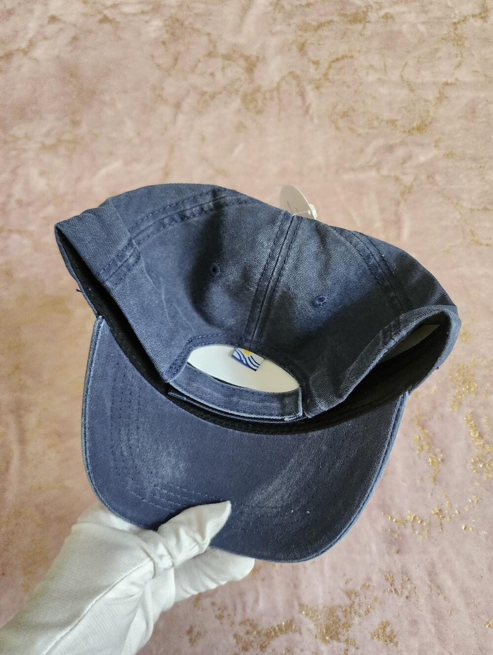 URUGUAY | Faded Blue Baseball Cap with Pink Patch - Picture 12 of 17